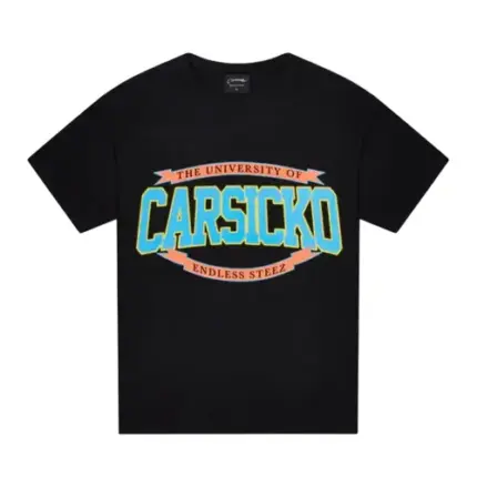 Black Carsicko Steez University Graphic Tee