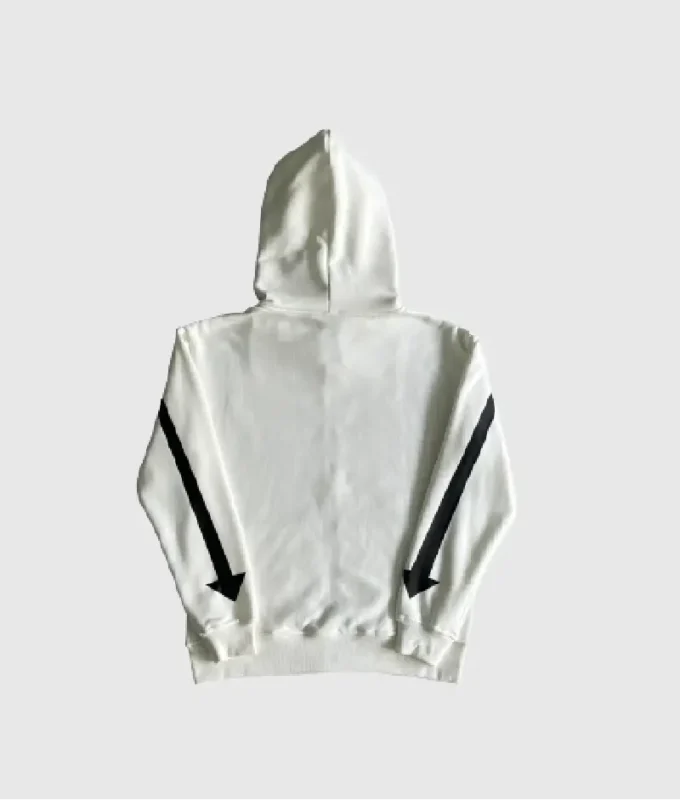 Carsicko Love Spread Full Zip Hoodie White