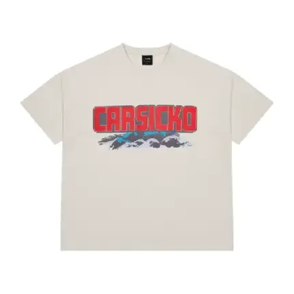 Cream/Orange Carsicko Logo FTP T-Shirts