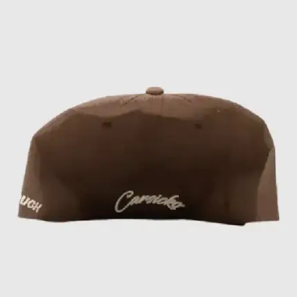 White/Brown Carsicko Motion Sickness Snapback Hat