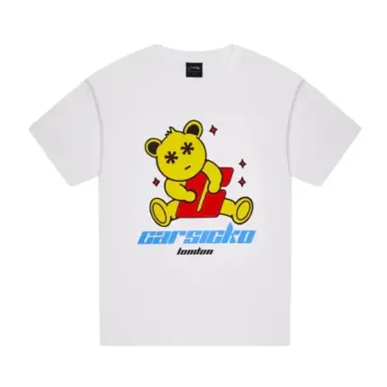 White Carsicko FTP Bear Graphic Tee